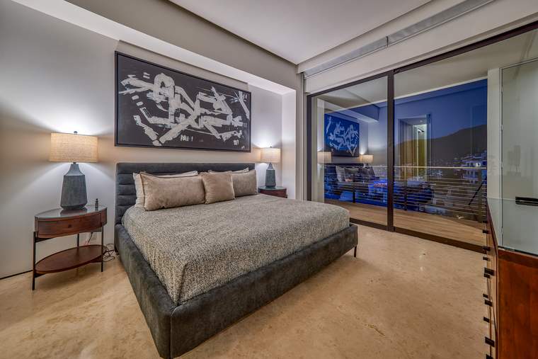 Second bedroom at dusk